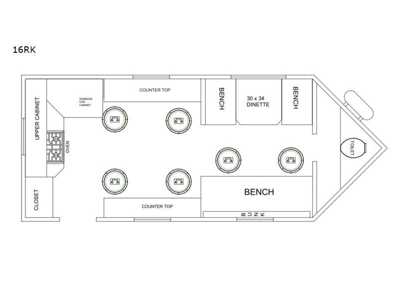 2023 Glacier 16 RK LE floor plan