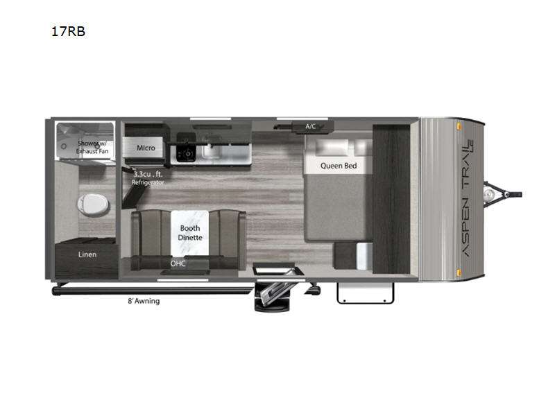 2024 Aspen Trail Mini 17RB floor plan
