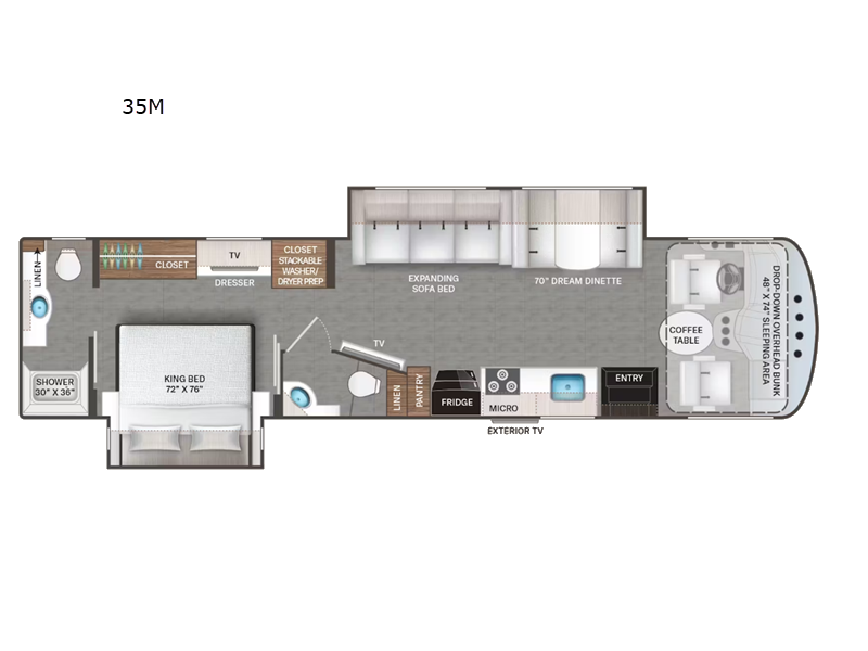 2025 Hurricane 35M floor plan