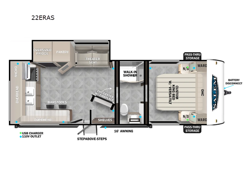 2025 Salem 22ERAS floor plan
