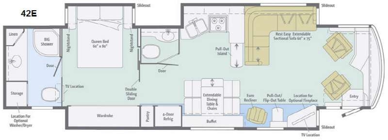2014 Journey 42E floor plan