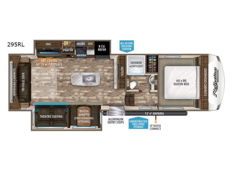 2018 Reflection 295RL floor plan