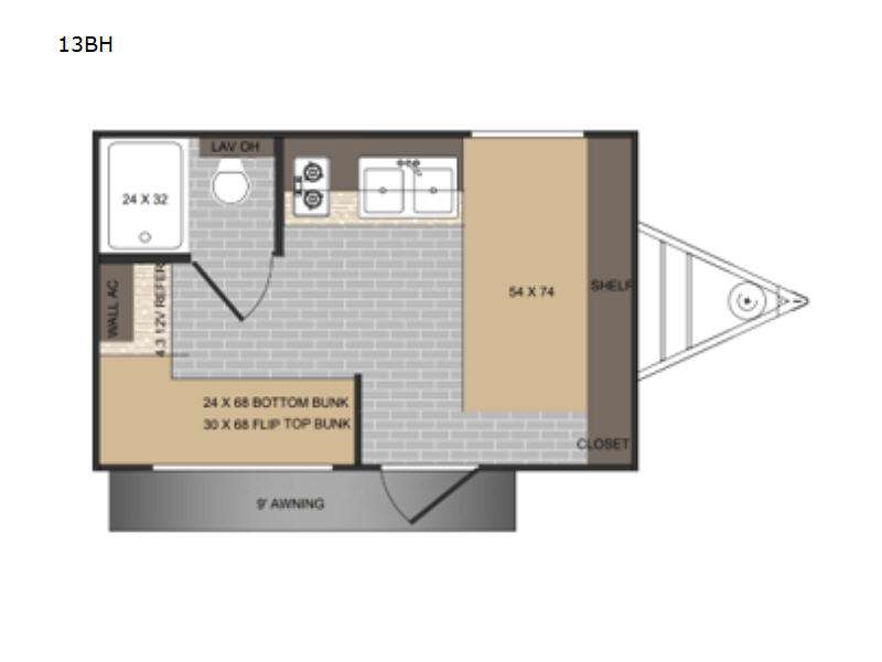 2025 Sunlite 13BH floor plan