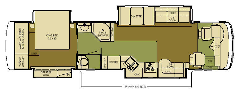2008 Ventana 3933 floor plan