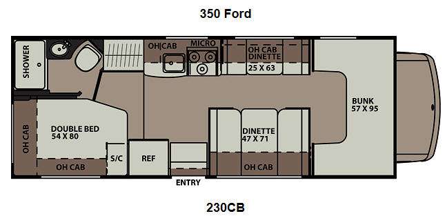 2017 Leprechaun 319MB floor plan