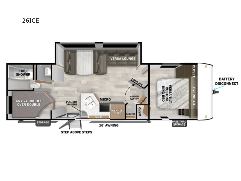 2026 Salem Cruise Lite 26ICE floor plan