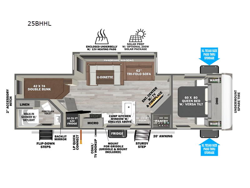 2026 Salem Hemisphere 25BHHL floor plan
