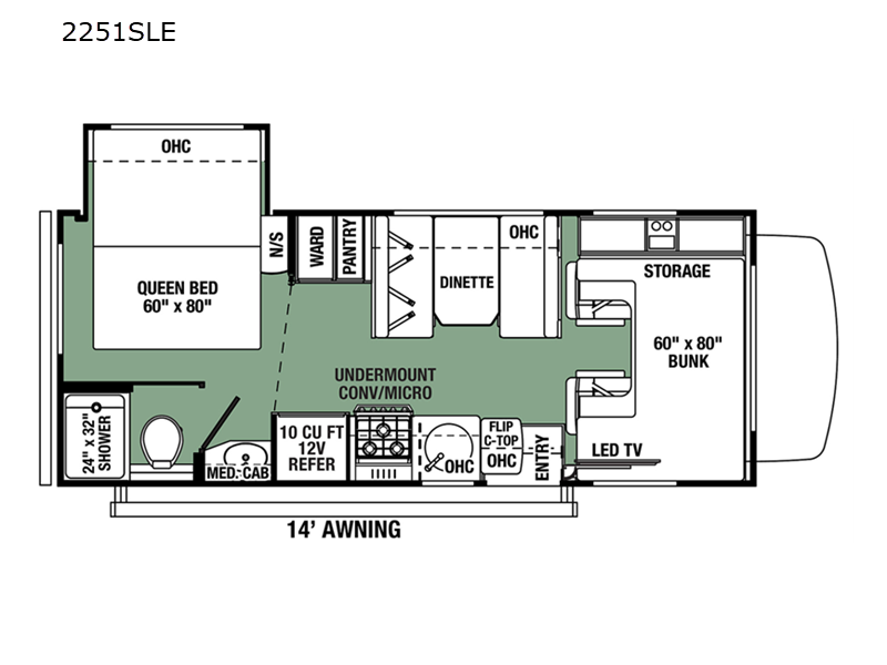 2022 Forester 2251CD floor plan