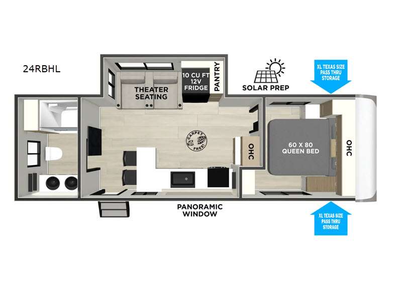 2026 Salem Hemisphere 24RBHL floor plan