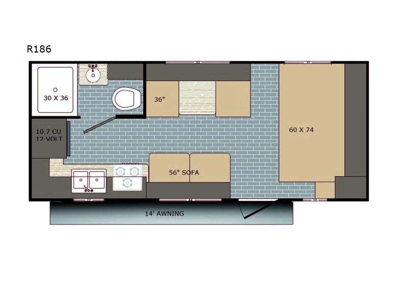 2026 SunRay R186 floor plan