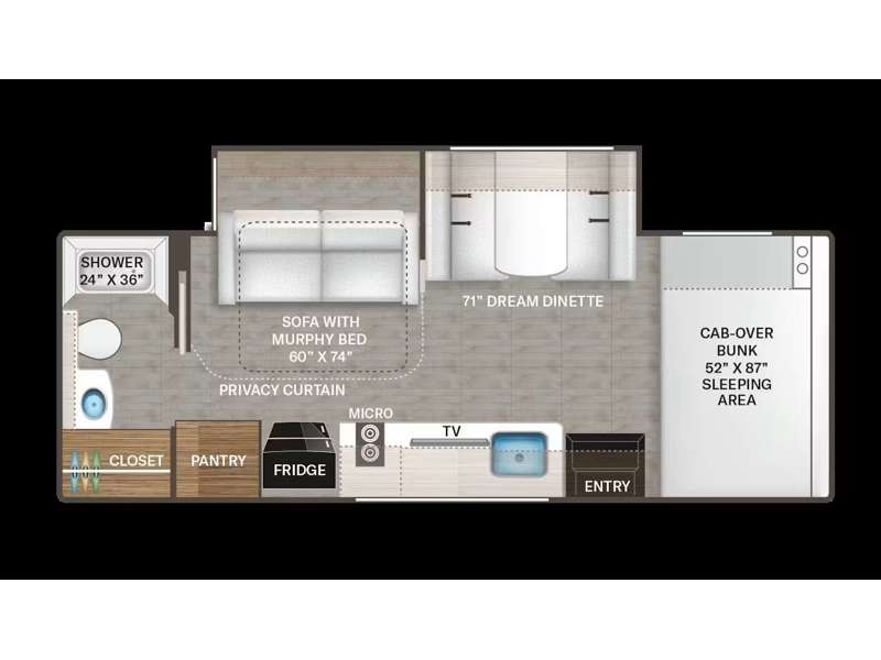 2026 Chateau 24LT floor plan