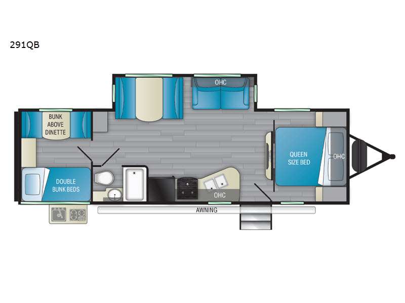 2022 Sundance Ultra Lite 2291 QB floor plan