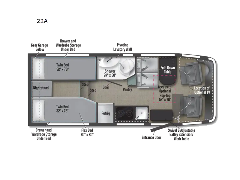 2026 Ekko 22A floor plan