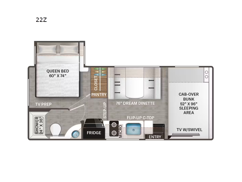 2026 Chateau 22Z floor plan