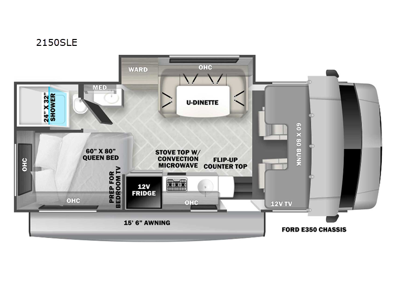 2024 Sunseeker 2150 floor plan