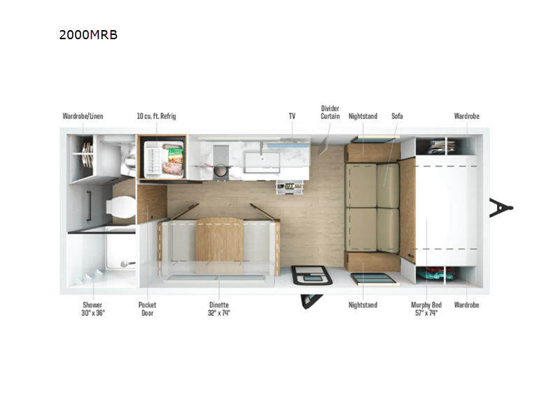 2026 Micro Minnie 2000MRB floor plan