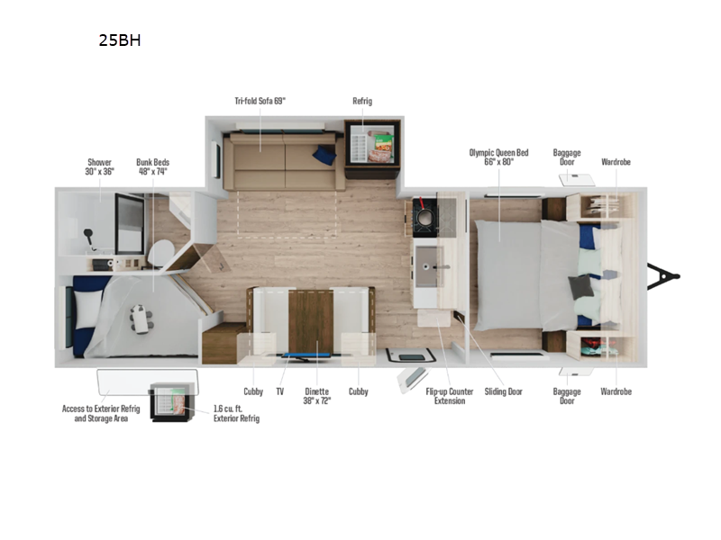 2026 Access 25BH floor plan