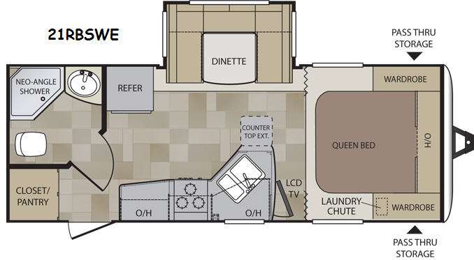 2014 Cougar Half-Ton Series 21RBSWE floor plan