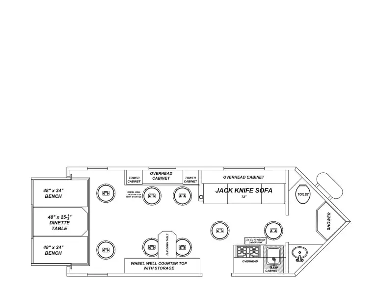 2026 Glacier 17 RV EXPLORER floor plan