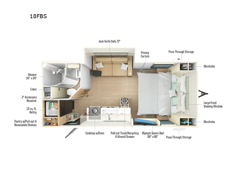 2026 Thrive 18FBS floor plan