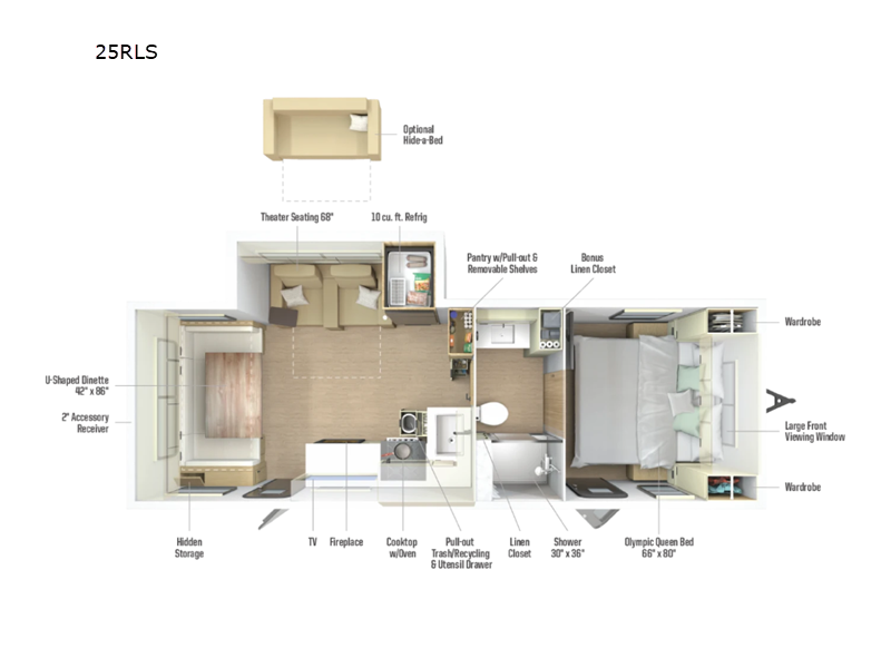 2026 Thrive 25RLS floor plan