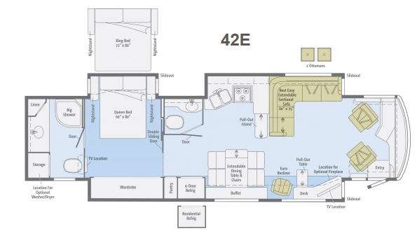 2013 Journey 42E floor plan