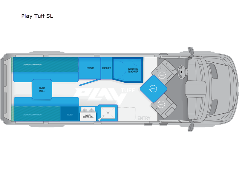 2026 Roadtrek Play Tuff SL floor plan