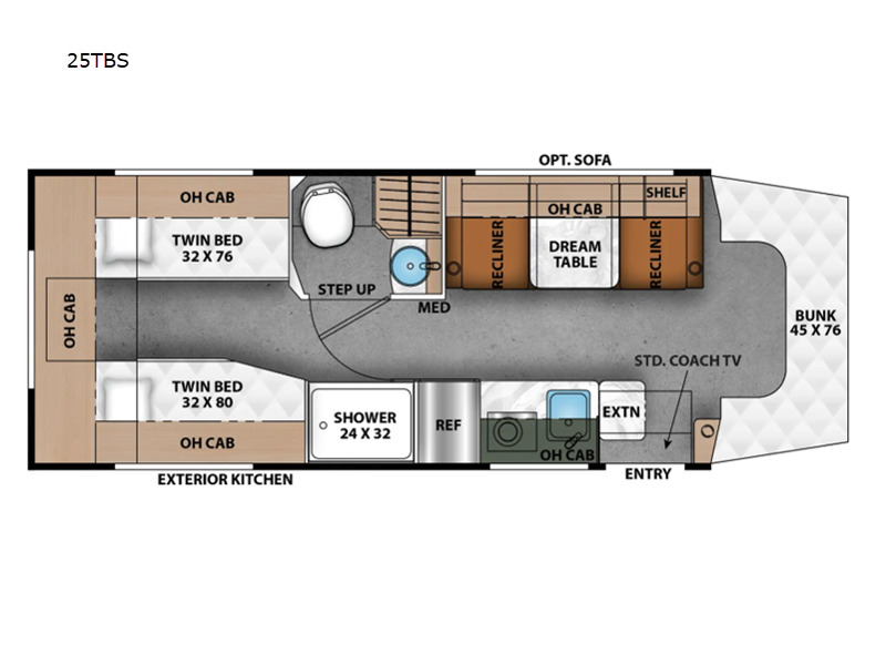 2026 Prism 25TB floor plan