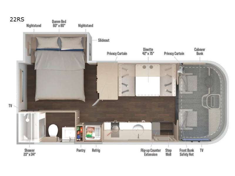 2027 Sunflyer 22RS floor plan