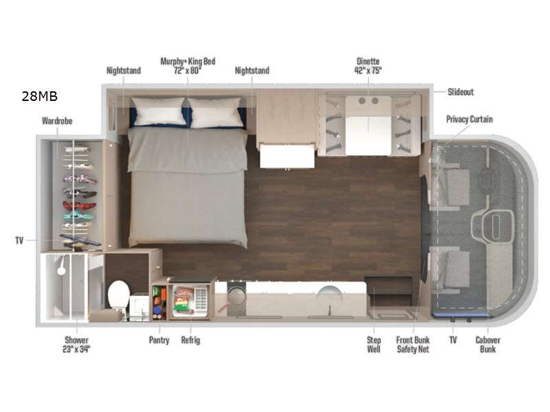 2027 Sunflyer 28MB floor plan