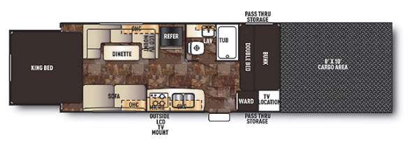 2014 Cherokee Wolf Pack Sport 21WP120 floor plan