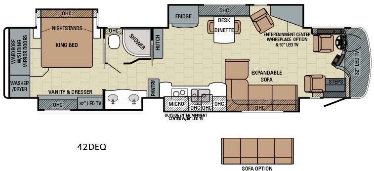 2016 Aspire 42DEQ floor plan