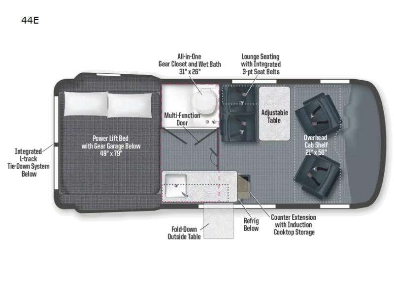 2027 Revel 44E floor plan