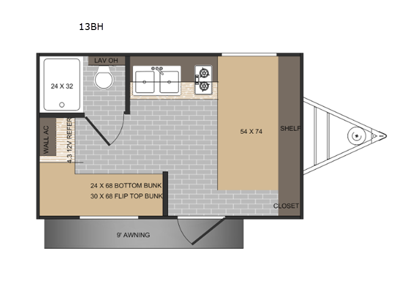 2026 Sunlite 13BHLTD floor plan