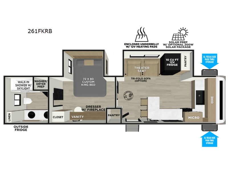 2027 Salem Hemisphere 261FKRB floor plan