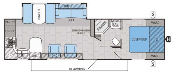 2015 Jay Flight 29RKS floor plan