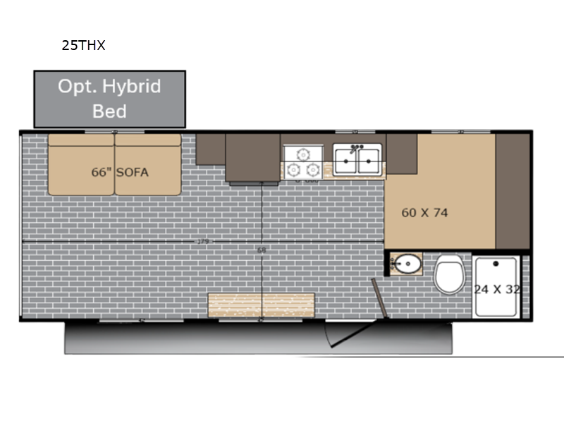 2026 Sun Lite 25THX floor plan