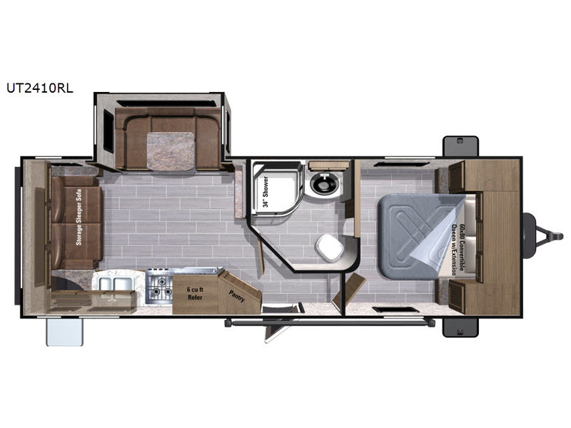 2017 Open Range Ultra Lite UT2410RL floor plan