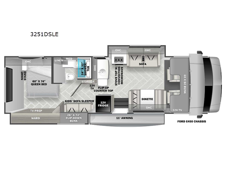 2023 Forester LE 3251DSLE Ford floor plan