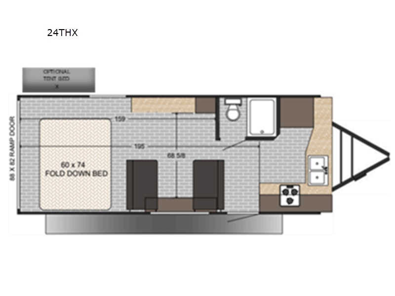 2026 Sun Lite 24THX floor plan