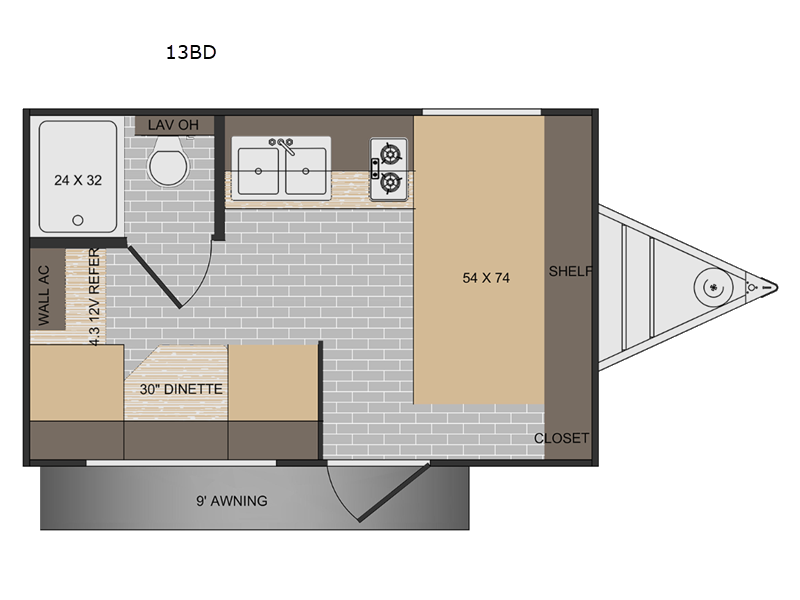 2027 Sun Lite LTD 13BD floor plan