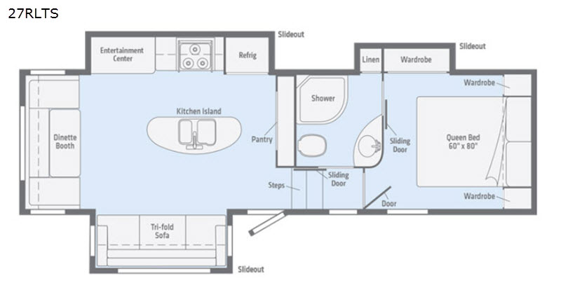 2019 Minnie Plus 27RLTS floor plan