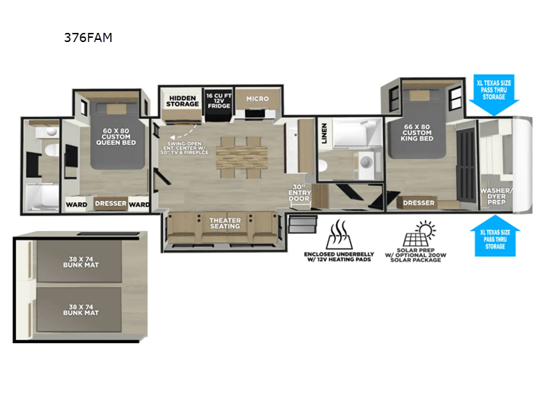 2027 Salem Hemisphere 376FAM floor plan
