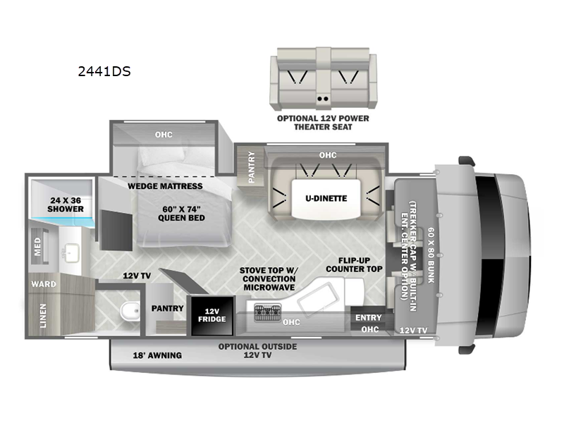 2023 Forester Classic 2441CD floor plan