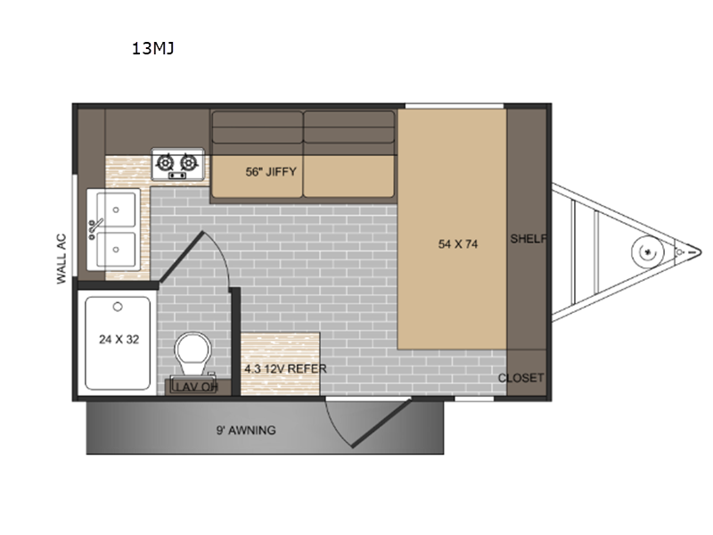 2027 Sun Lite LTD 13MJ floor plan