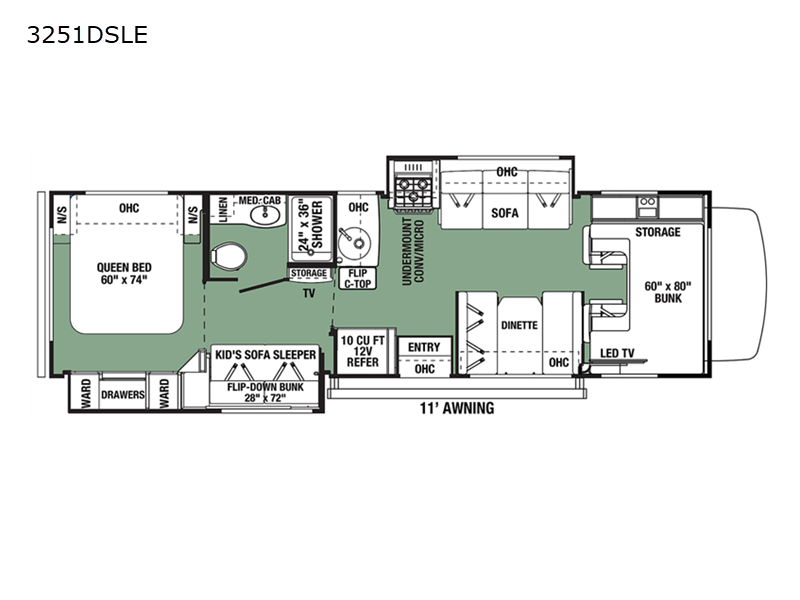 2022 Forester LE 3250 floor plan