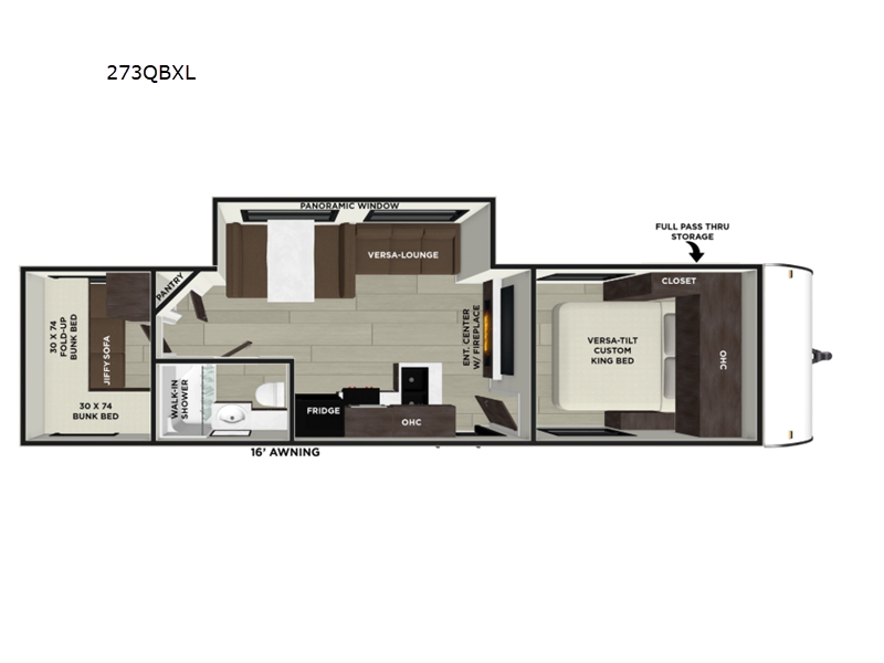 2027 Salem Cruise Lite 273QBXL floor plan