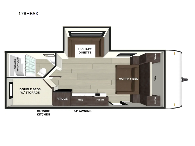 2027 Salem FSX 178BH floor plan