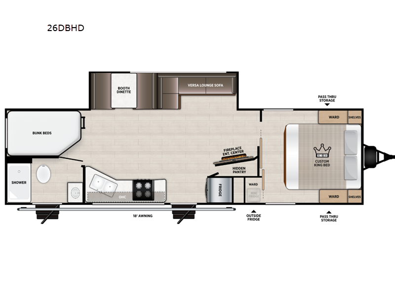 2027 Salem 26DBHD floor plan