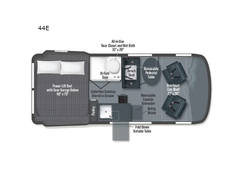 2023 Revel 44E floor plan